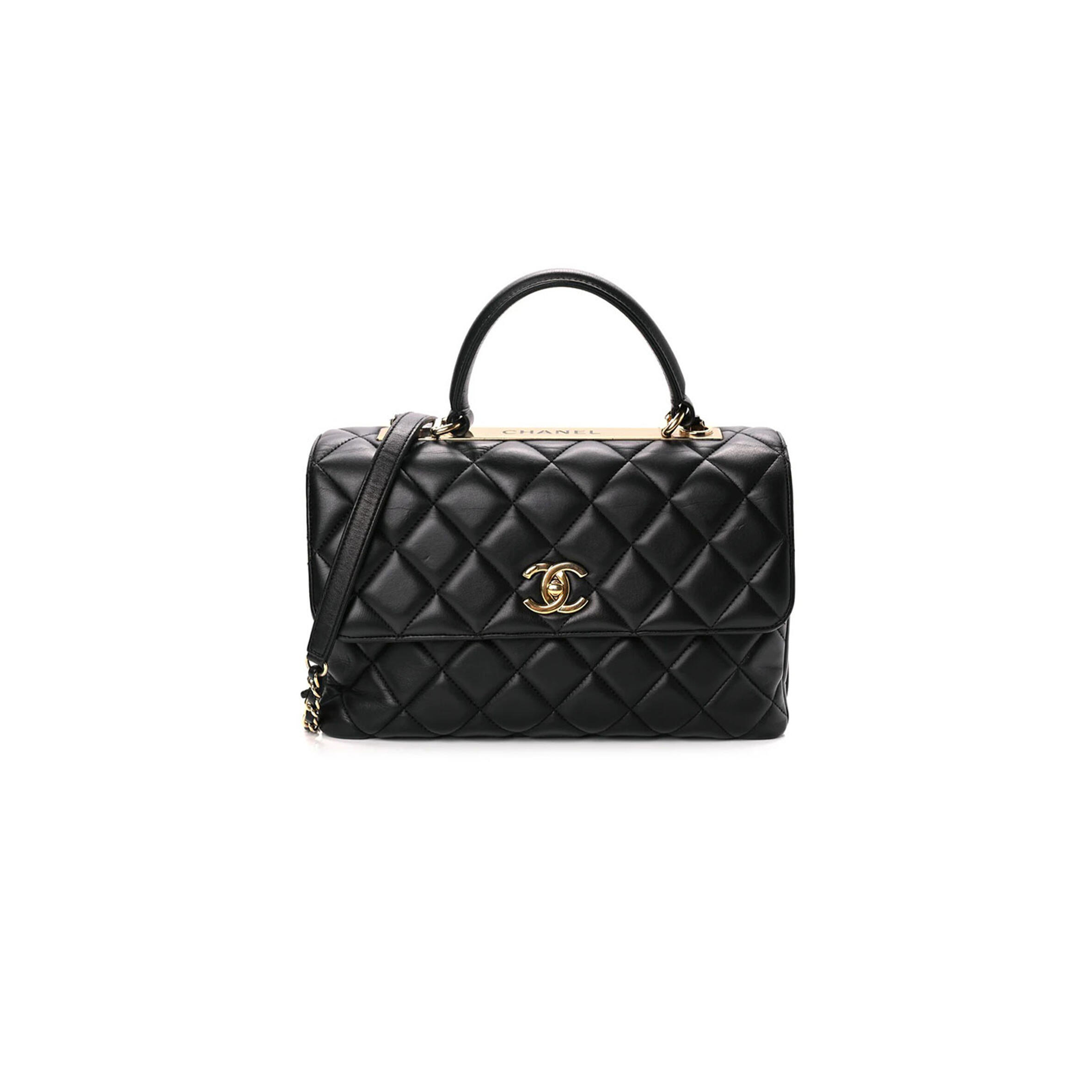 CHANEL MASTER LAMBSKIN QUILTED MEDIUM TRENDY CC FLAP DUAL HANDLE (29*20*10cm)